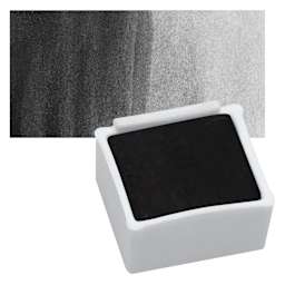 Derwent Inktense Paint Pan - Ink Black pan and swatch