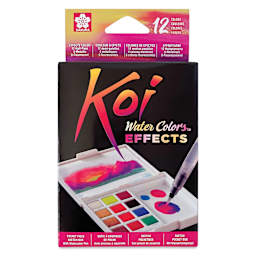 Koi Creative Art Colors Sketch Watercolor Set - Set of 12 w/Brush box front