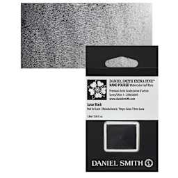 Daniel Smith Extra Fine Watercolor Half Pan - Lunar Black and swatch