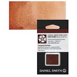 Daniel Smith Extra Fine Watercolor Half Pan - Transparent Red Oxide and swatch
