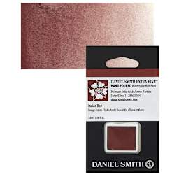 Daniel Smith Extra Fine Watercolor Half Pan - Indian Red and swatch