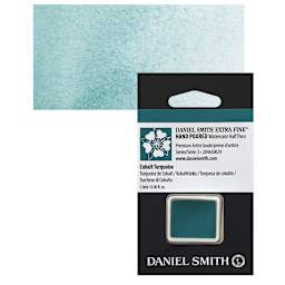 Daniel Smith Extra Fine Watercolor Half Pan - Cobalt Turquoise and swatch