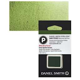 Daniel Smith Extra Fine Watercolor Half Pan - Green Apatite Genuine and swatch