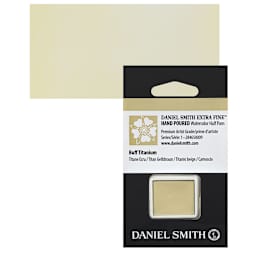Daniel Smith Extra Fine Watercolor Half Pan - Buff Titanium and swatch