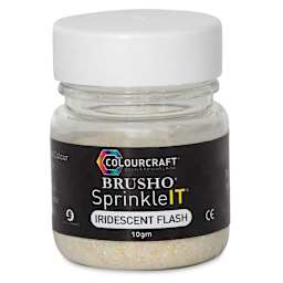 Brusho SprinkleIt - Front of Jar of Iridescent Flash