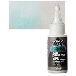 Holbein Iridescence Acrylic - Chroma Pearl Green, 30 ml and swatch