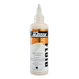 Matisse Fluid Acrylic - Unbleached Titanium, 135 ml