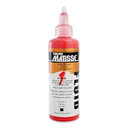 Matisse Fluid Acrylic - Cadmium Red Medium, 135 ml