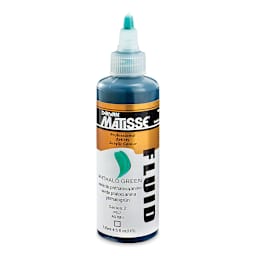 Matisse Fluid Acrylic - Phthalo Green, 135 ml