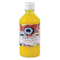 Tri-Art Liquid Glass Acrylic Pouring Color - Yellow, 250 ml