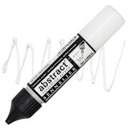 Sennelier Abstract 3D Liner - Titanium White, 27 ml bottle and swatch
