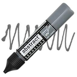 Sennelier Abstract 3D Liner - Natural Gray, 27 ml bottle and swatch
