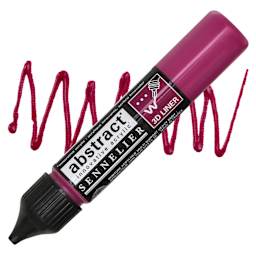 Sennelier Abstract 3D Liner - Deep Magenta, 27 ml bottle and swatch