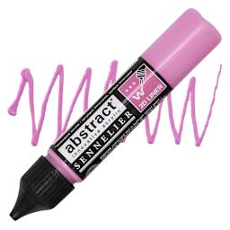Sennelier Abstract 3D Liner - Quinacridone Pink, 27 ml bottle and swatch