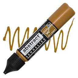 Sennelier Abstract 3D Liner - Yellow Ochre, 27 ml bottle and swatch