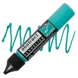 Sennelier Abstract 3D Liner - Turquoise, 27 ml bottle and swatch