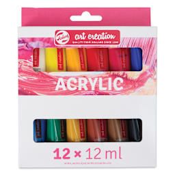 Talens Art Creation Acrylic Set - Set of 12, 12 ml tubes, front of packaging
