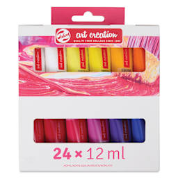 Talens Art Creation Acrylic Set - Set of 24, 12 ml tubes, Assorted, front of packaging
