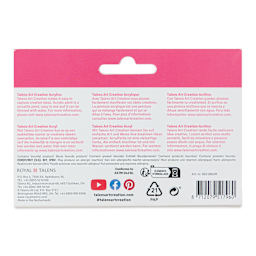 Talens Art Creation Acrylics - Set of 6, Pastel, 12 ml Tubes back of package