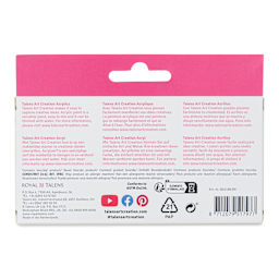 Talens Art Creation Acrylics - Set of 6, Caribbean, 12 ml Tubes back of package
