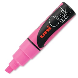 Uni Chalk Marker - Fluorescent Pink, 8 mm