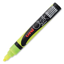 Uni Chalk Marker - Fluorescent Yellow, 5 mm