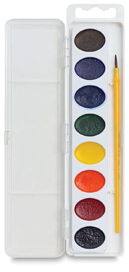 Semi-Moist Watercolors, 8 Color Set - Inside of Packaging