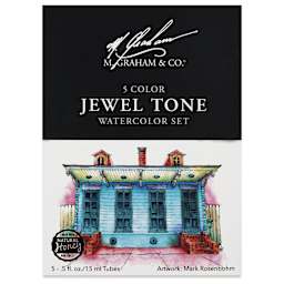 M. Graham Artists' Watercolors - Set of 5, Jewel Tones front of package