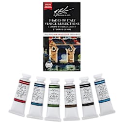 M. Graham Artists' Watercolors - Set of 6, Shades of Italy Venice Reflections, 15 ml