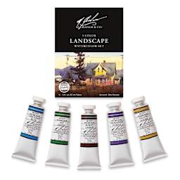 M. Graham Artists' Watercolor Set - Landscape Set of 5, 15 ml tubes (Tubes with packaging)