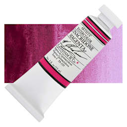 M. Graham Artists' Watercolor - Quinacridon Magenta, 15 ml Tube and swatch