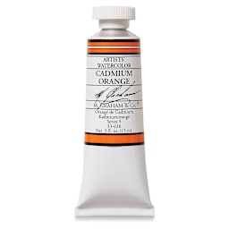M. Graham Artists' Watercolor - Cadmium Orange, 15 ml Tube