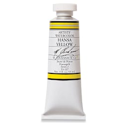 M. Graham Artists' Watercolor - Hansa Yellow, 15 ml Tube