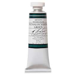 M. Graham Artists' Watercolor - Phthalo Green, 15 ml Tube