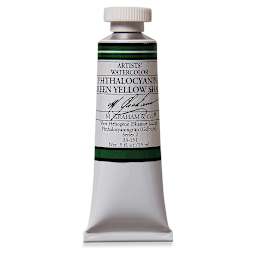 M. Graham Artists' Watercolor - Phthalo Green Yellow Shade, 15 ml Tube