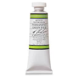 M. Graham Artists' Watercolor - Permanent Green Pale, 15 ml Tube