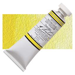 M. Graham Artists' Watercolor - Azo Yellow, 15 ml Tube and swatch