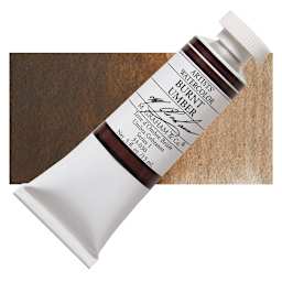 M. Graham Artists' Watercolor - Burnt Umber, 15 ml Tube and swatch