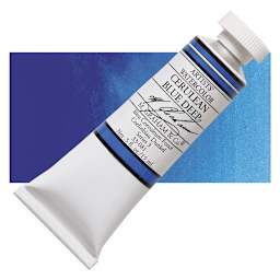 M. Graham Artists' Watercolor - Cerulean Blue Deep, 15 ml Tube and swatch
