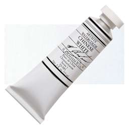 M. Graham Artists' Watercolor - Chinese White, 15 ml tube and swatch