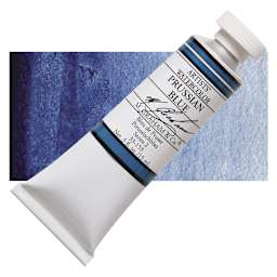 M. Graham Artists' Watercolor - Prussian Blue, 15 ml Tube and swatch