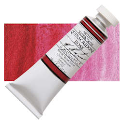 M. Graham Artists' Watercolor - Quinacridone Rose, 15 ml Tube and swatch