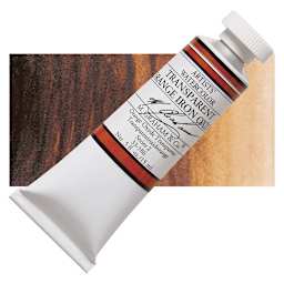 M. Graham Artists' Watercolor - Transparent Orange Oxide, 15 ml Tube and swatch