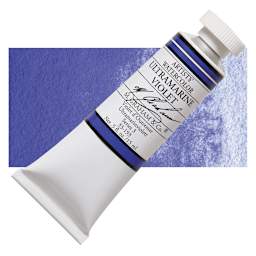 M. Graham Artists' Watercolor - Ultramarine Violet, 15 ml Tube and swatch