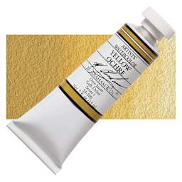 M. Graham Artists' Watercolor - Yellow Ochre, 15 ml Tube and swatch
