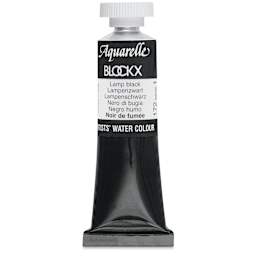 Blockx Artists' Watercolor - Lamp Black, 15 ml Tube
