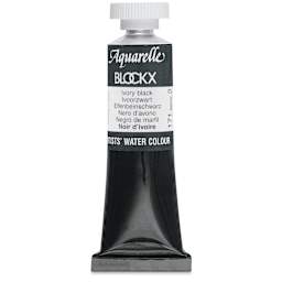 Blockx Artists' Watercolor - Ivory Black, 15 ml tube