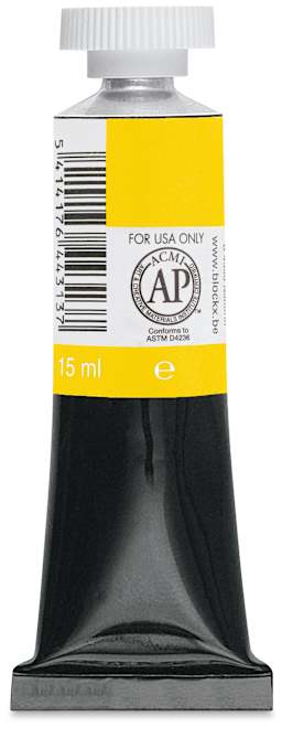 Blockx Artists' Watercolor - Primary Yellow, 15 ml Tube back