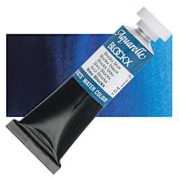 Blockx Artists' Watercolor - Blockx Blue, 15 ml Tube and swatch
