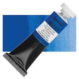 Blockx Artists' Watercolor - Cerulean Blue, 15 ml Tube and swatch